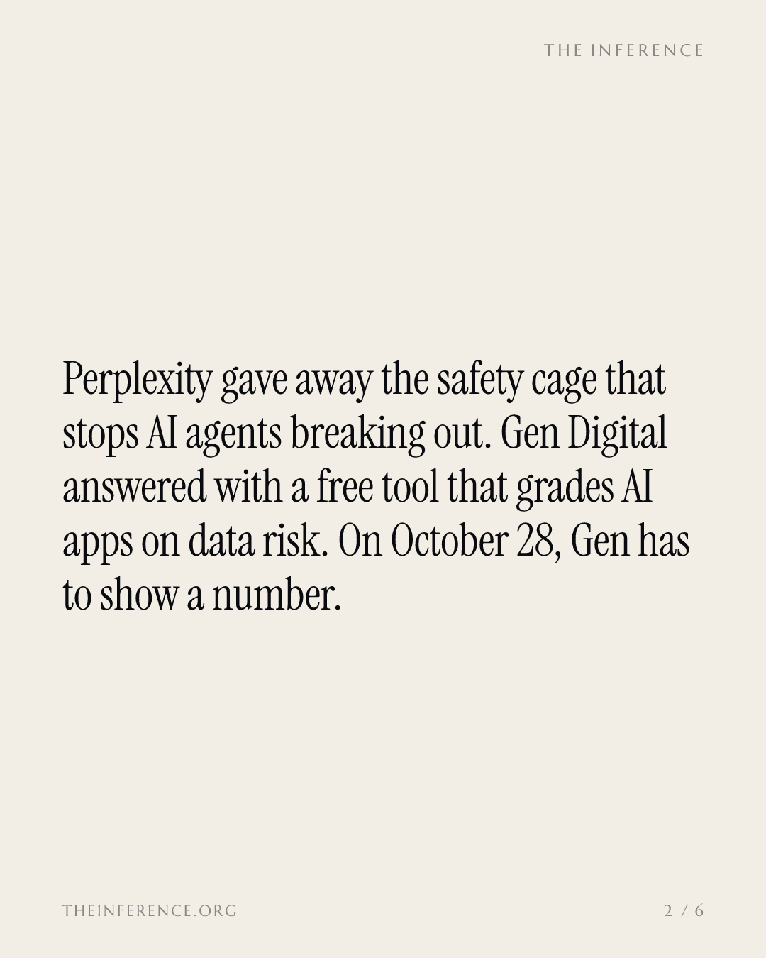 Perplexity just made agent guardrails free, and Gen Digital is still shipping betas — slide 1