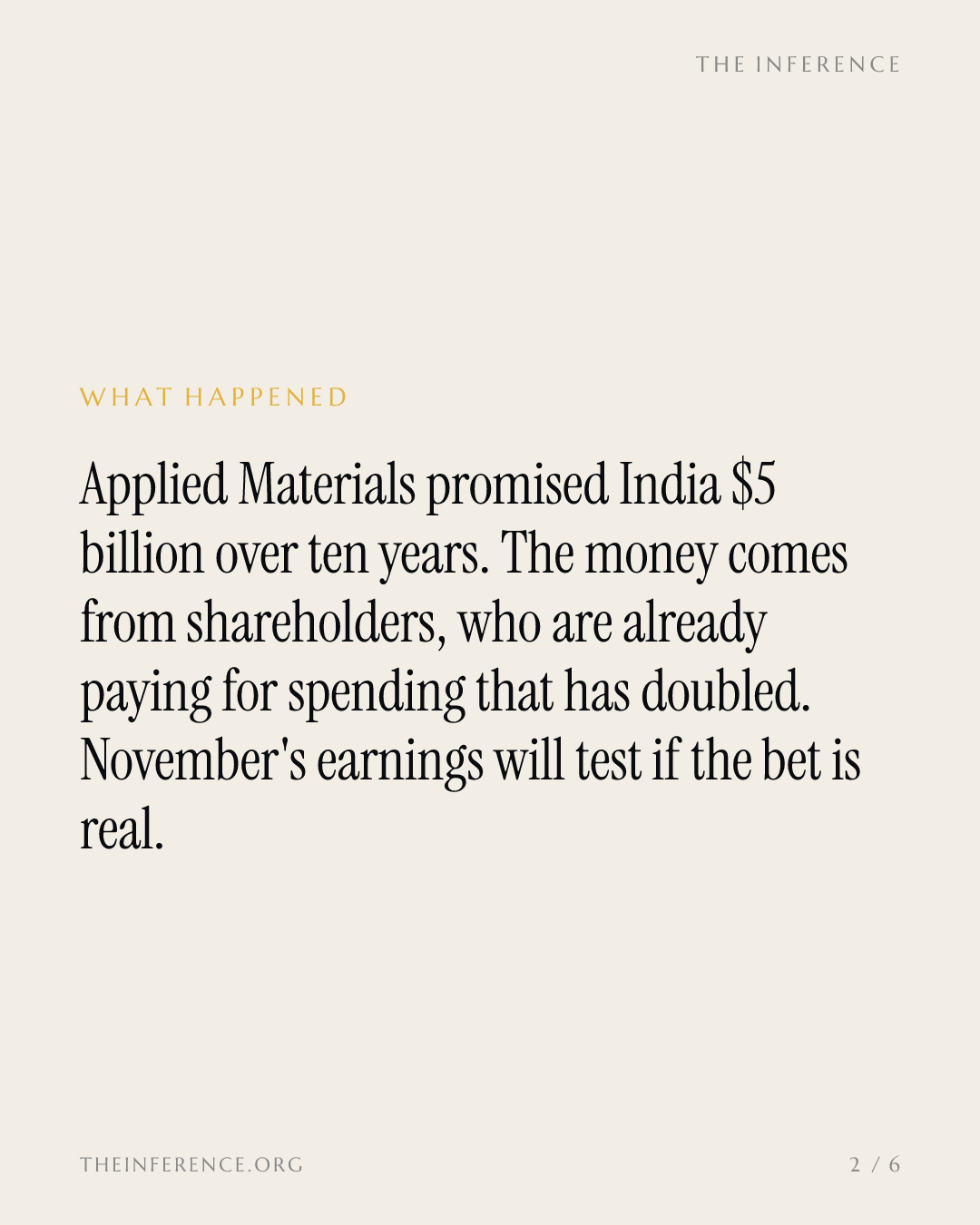 アプライド・マテリアルズ、インドに50億ドルの投資を約束 — slide 1
