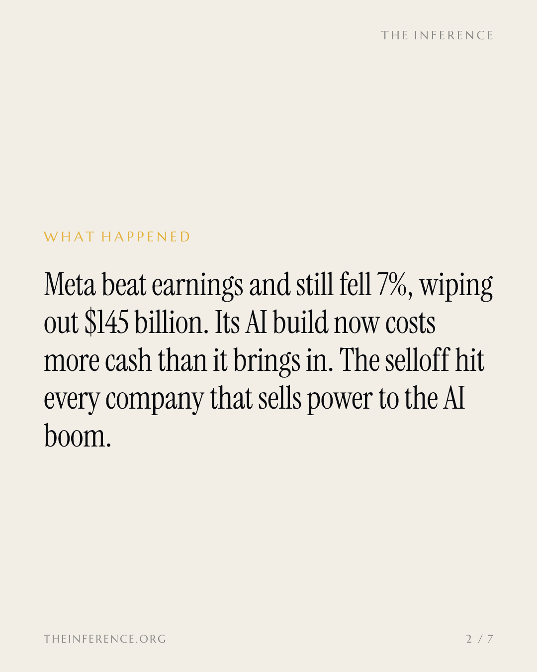Meta lost $145 billion. The AI builders lost more. — slide 1