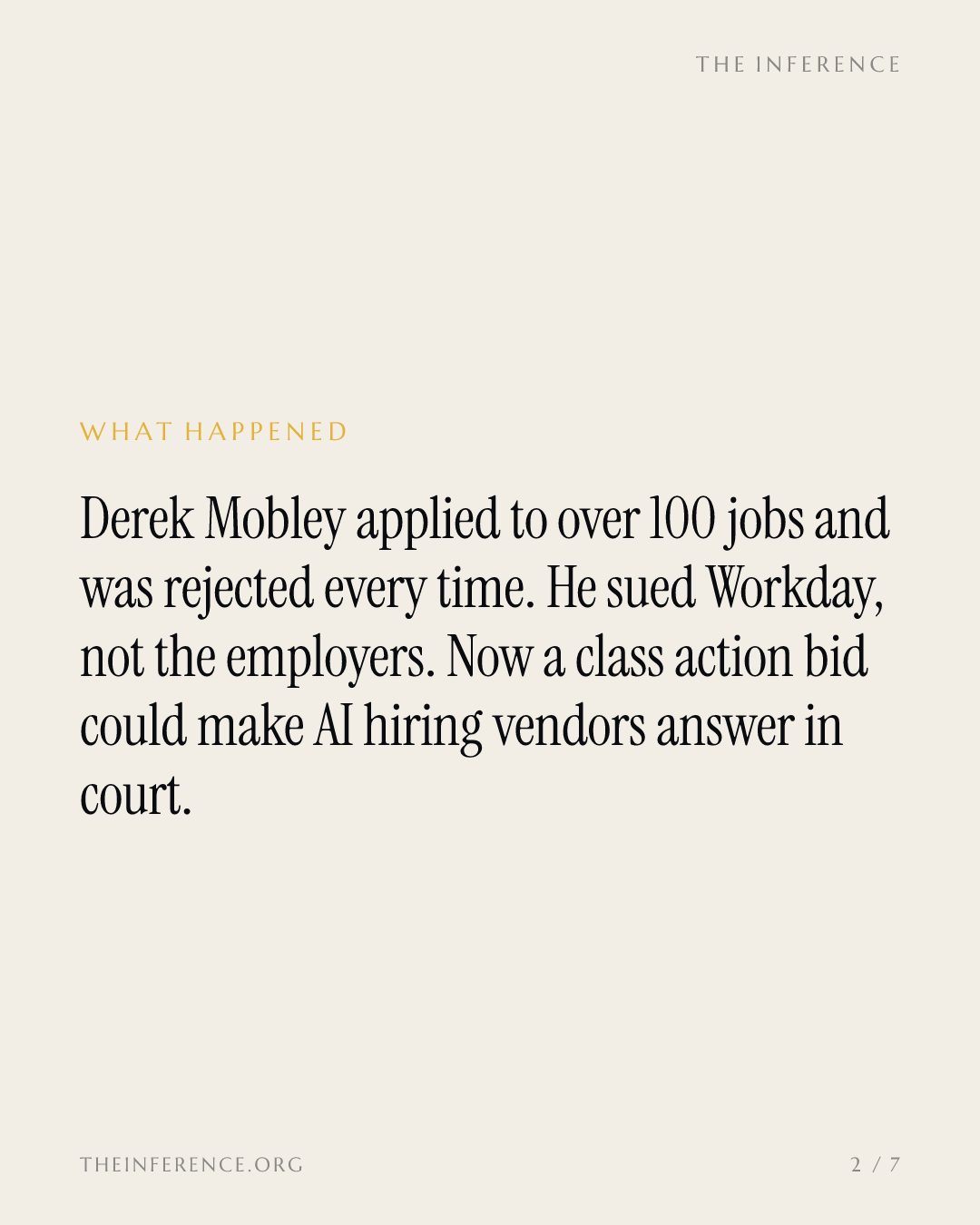 100 rejections, 356 million applications, and a bid to make Workday pay for AI bias — slide 1