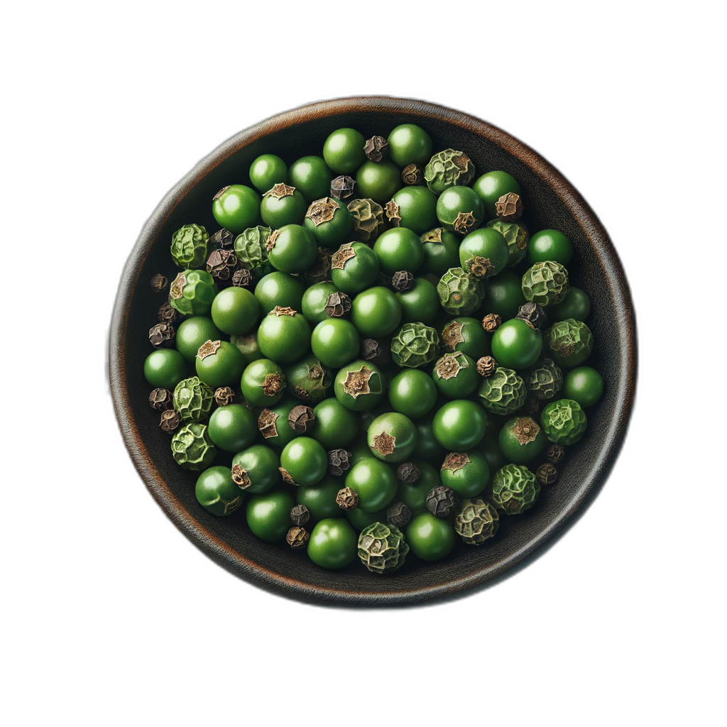 green peppercorns