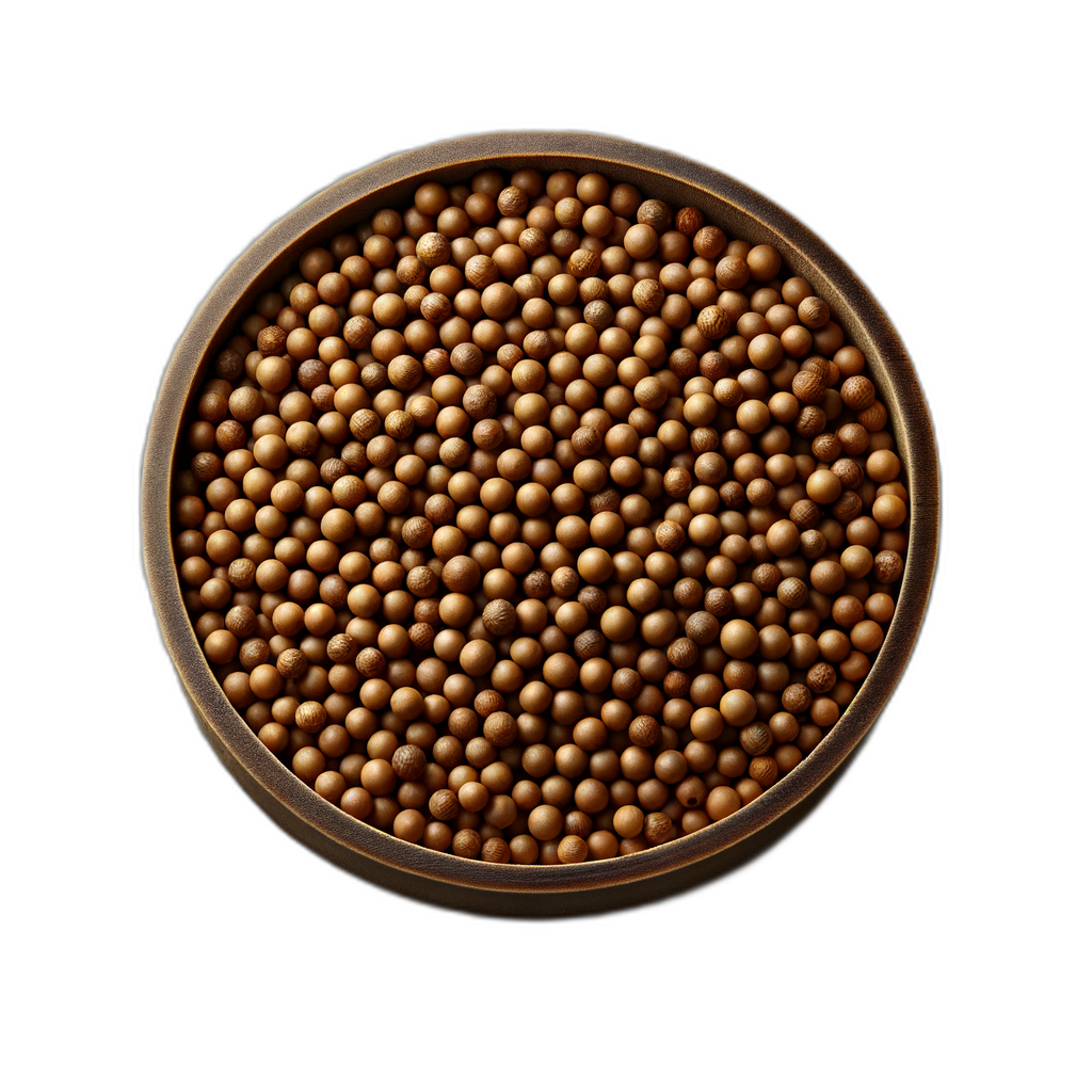 mustard seeds (brown)