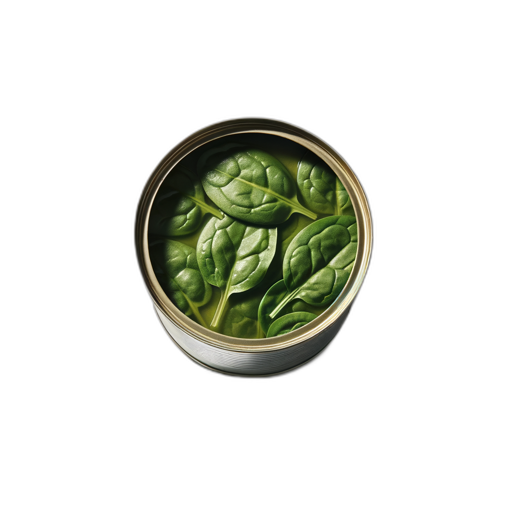 canned spinach