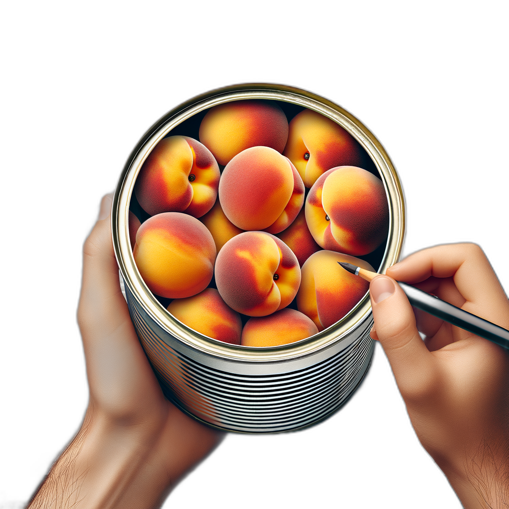 canned peaches