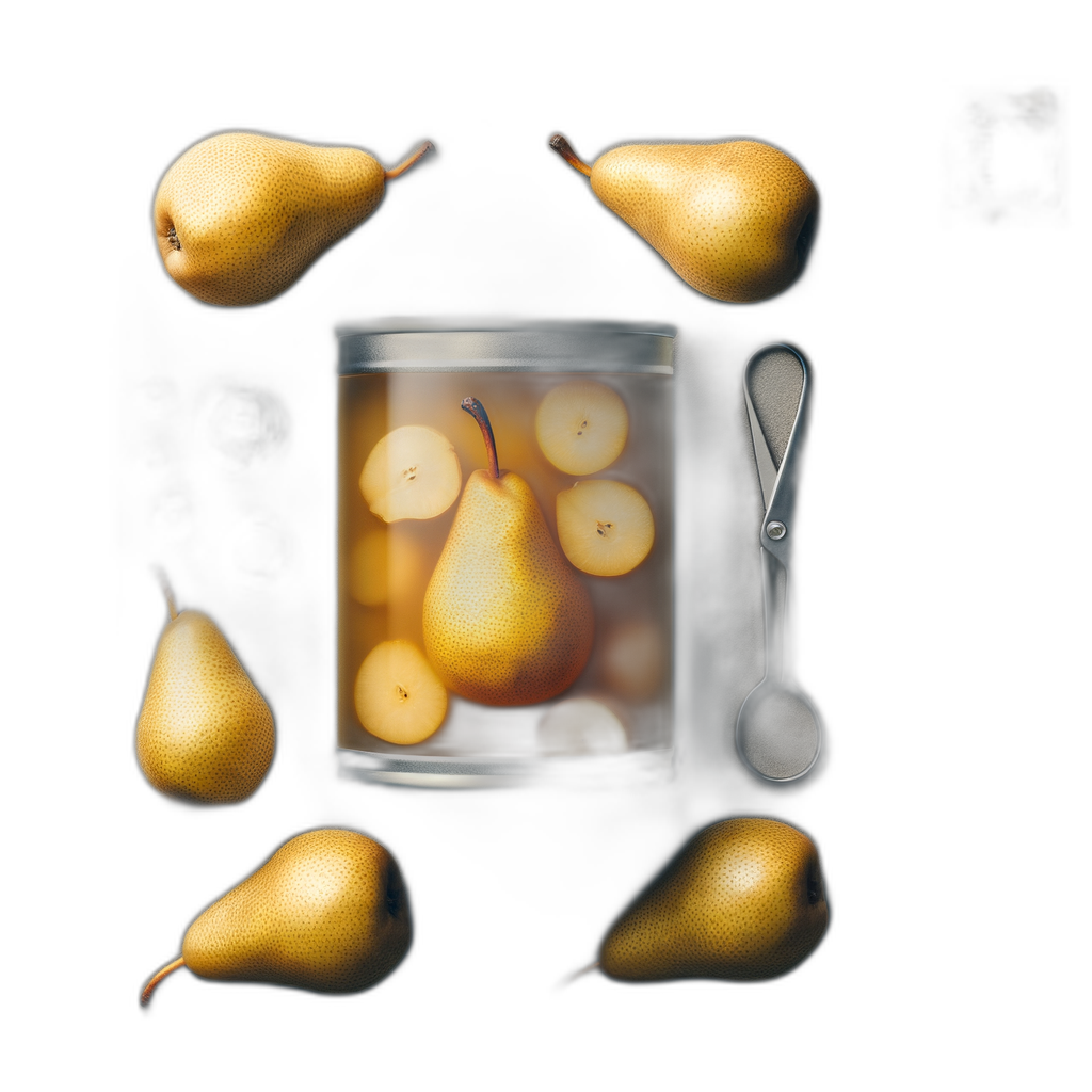 canned pears