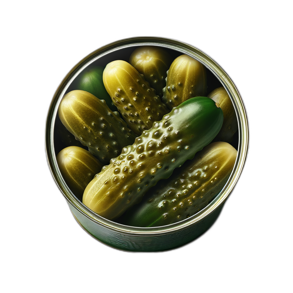 pickled cucumbers (dill pickles)
