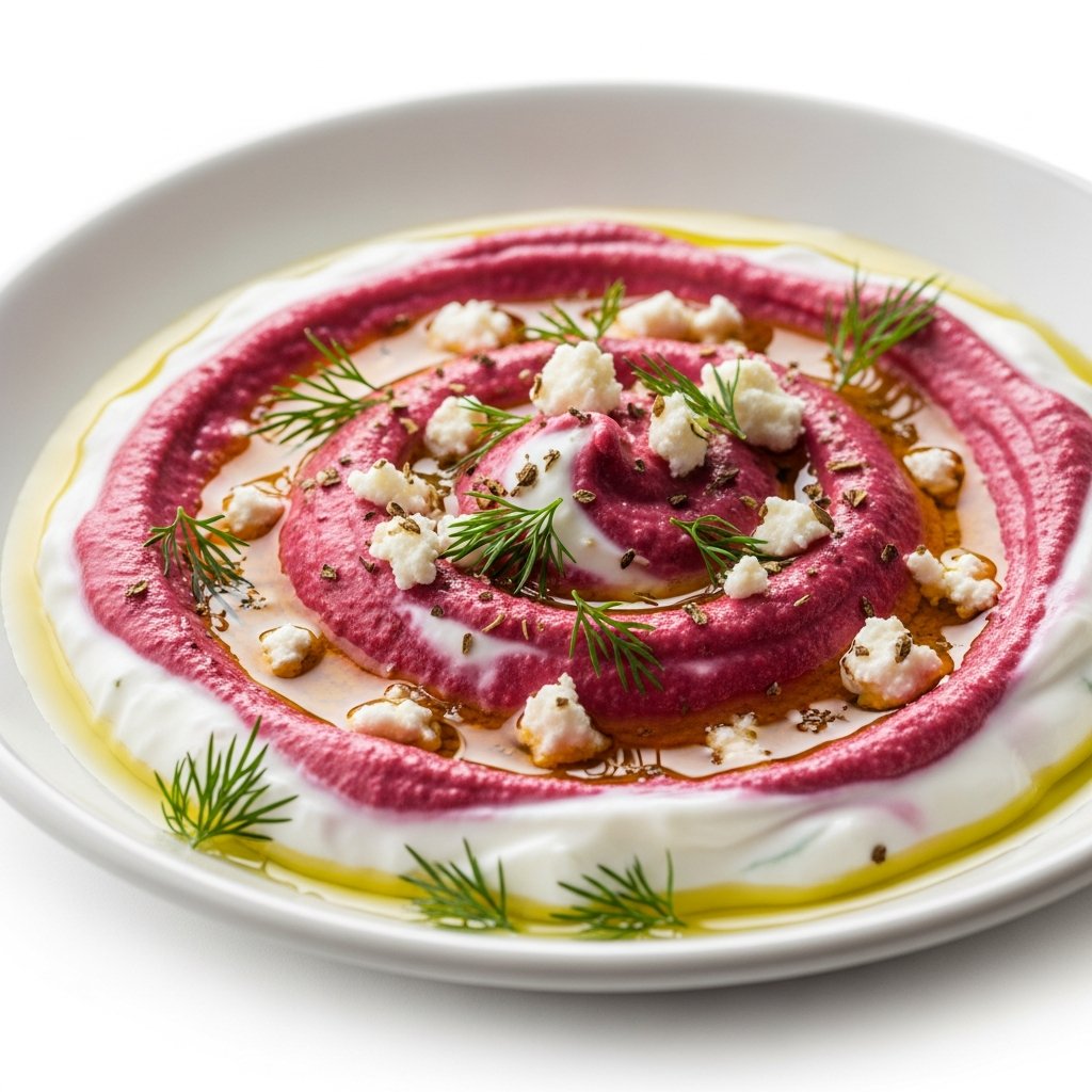 Vibrant Roasted Beetroot and Greek Yogurt Dip