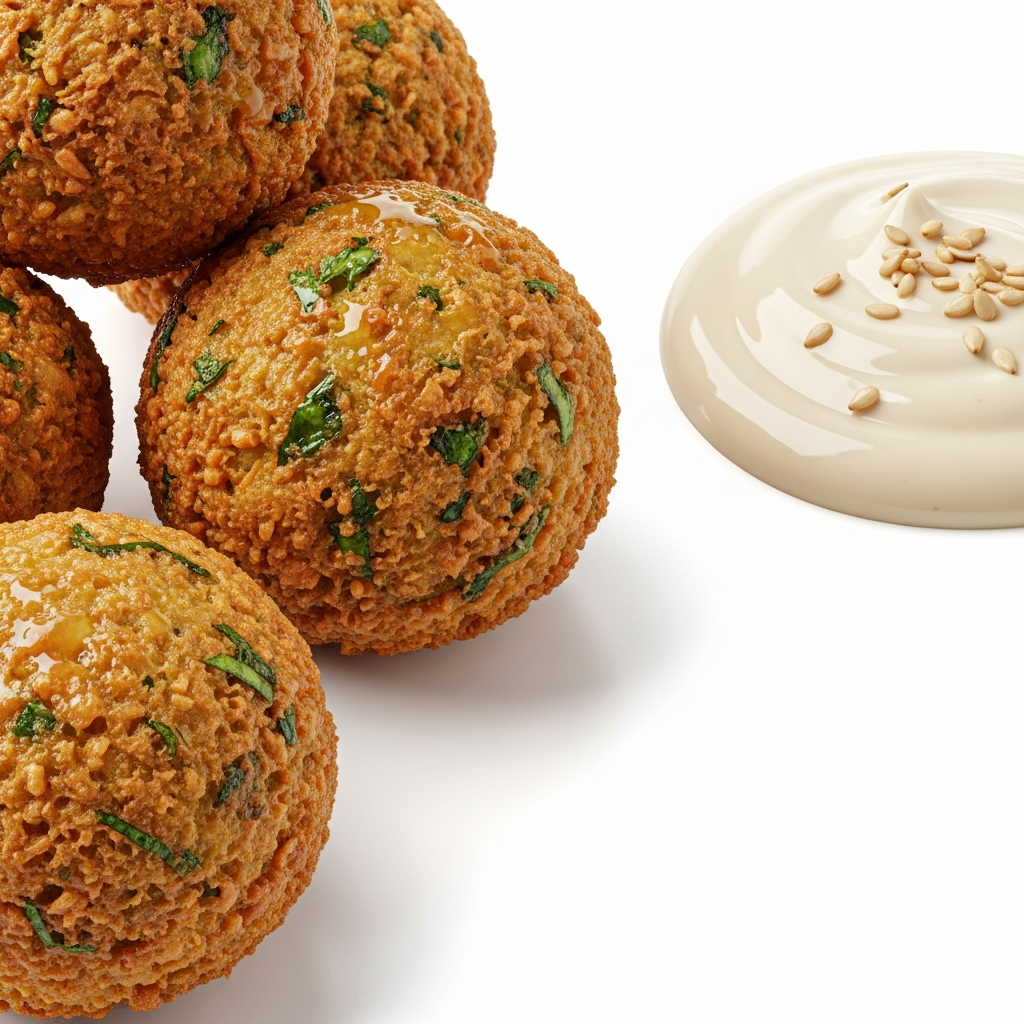 Authentic Falafel with Creamy Tahini Sauce