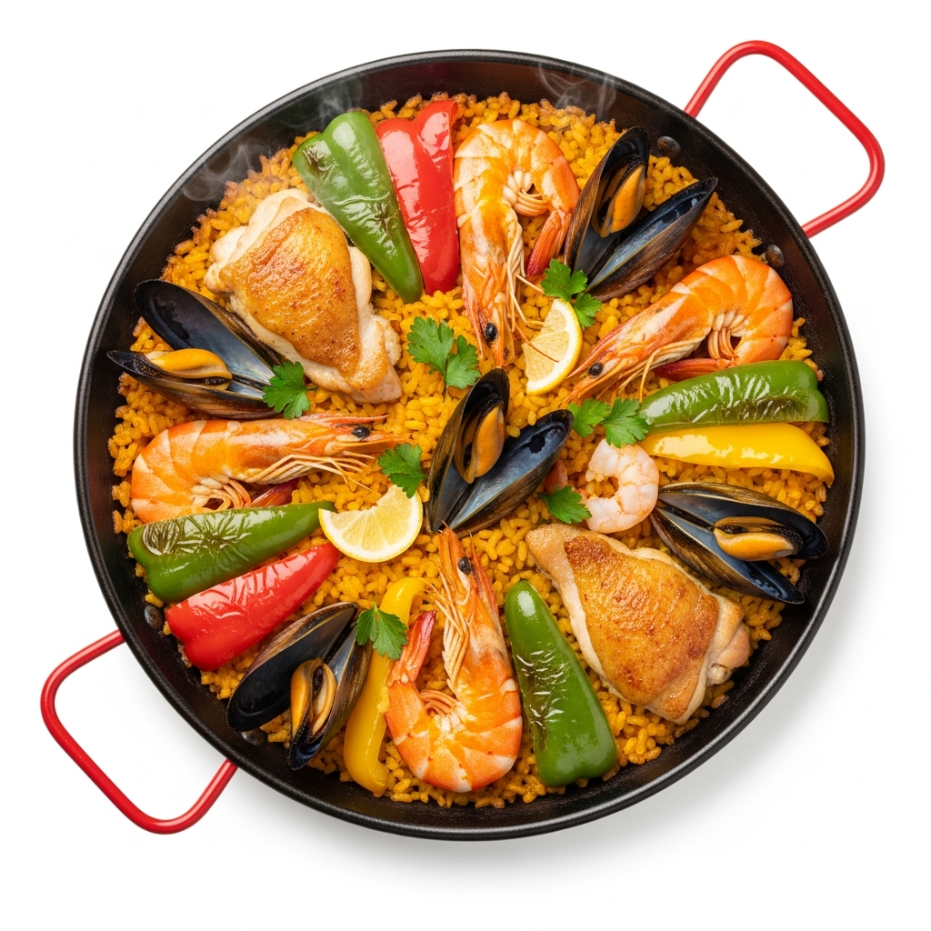 Spanish Seafood and Chicken Paella