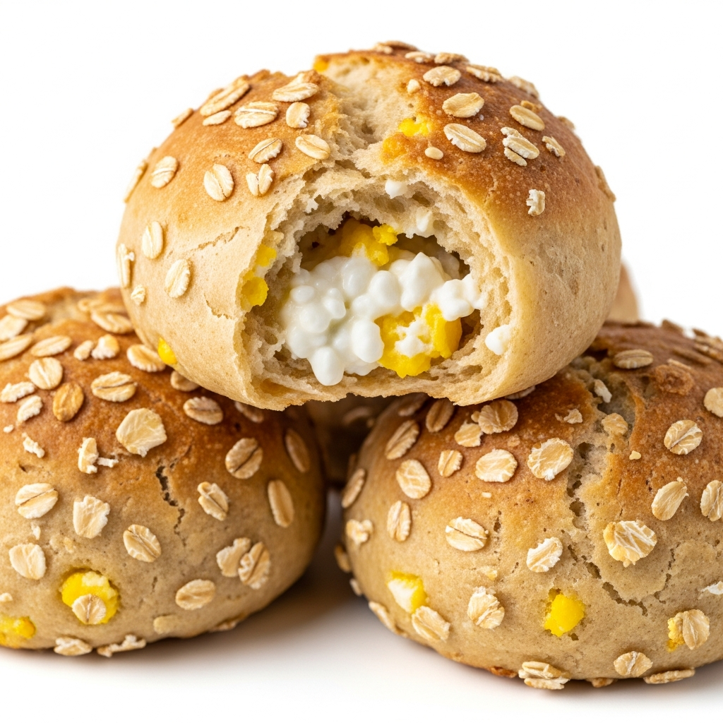 3-Ingredient High-Protein Cottage Cheese Breakfast Rolls