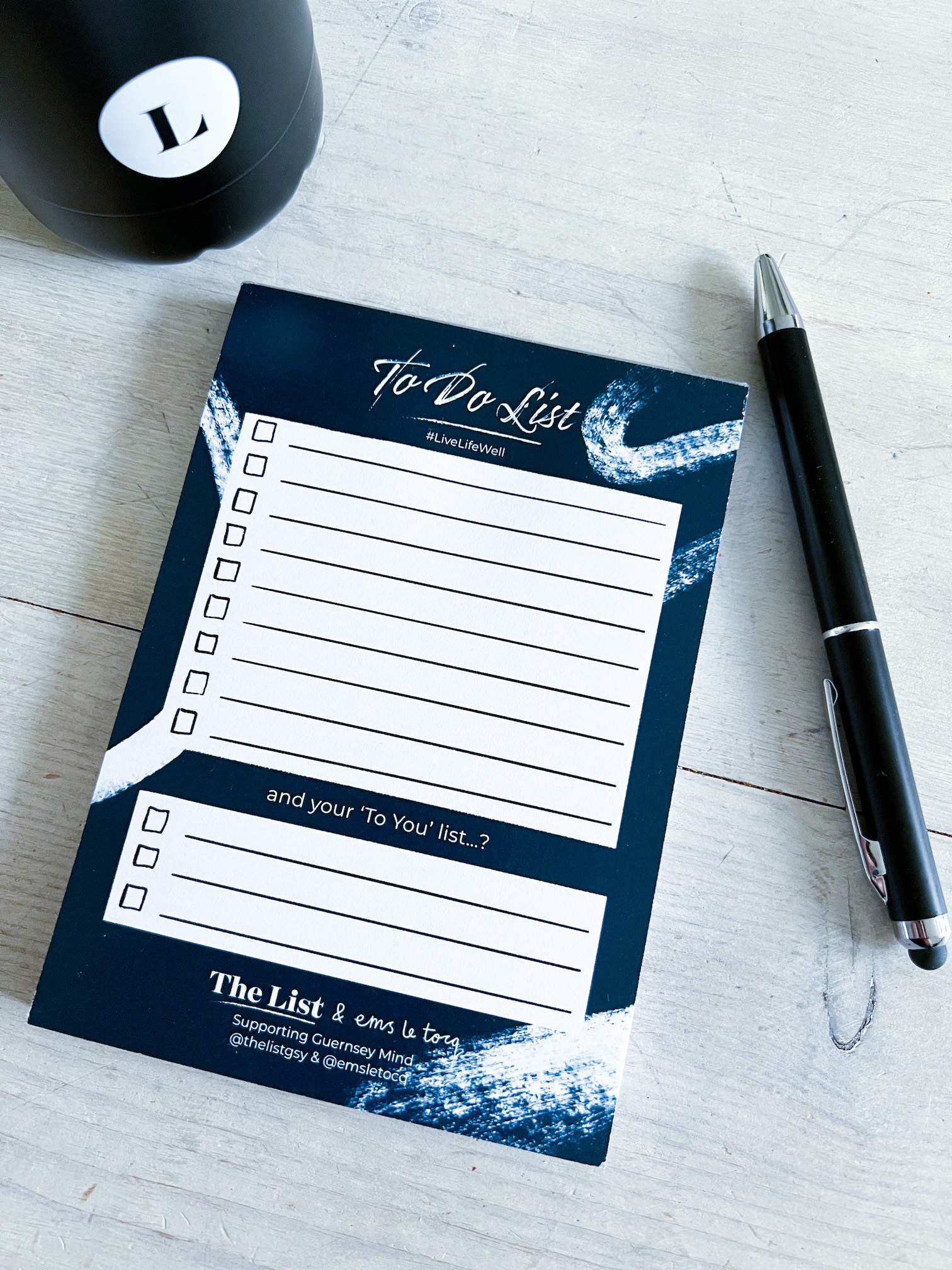 Navy To Do List Pad