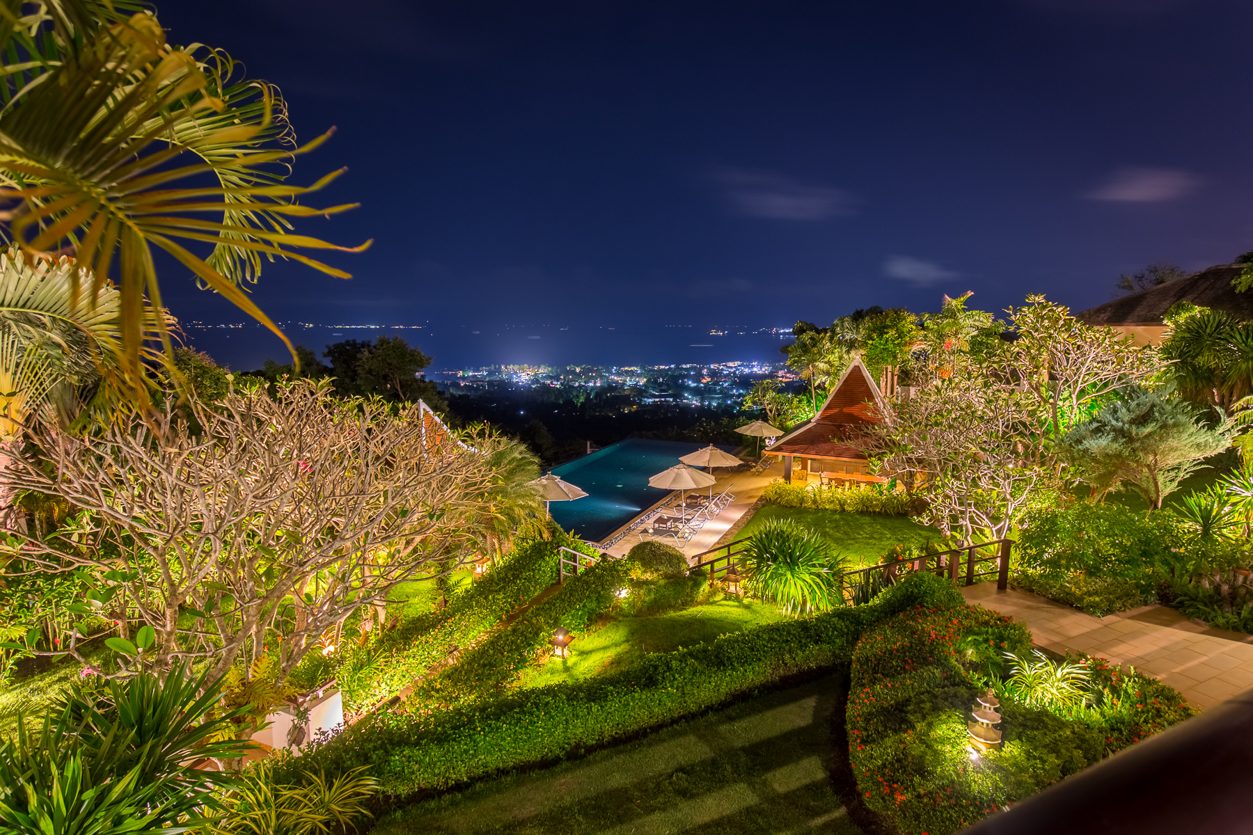 BanKinaree Villa Night View - Ban Kinaree - Samui - Thailand
