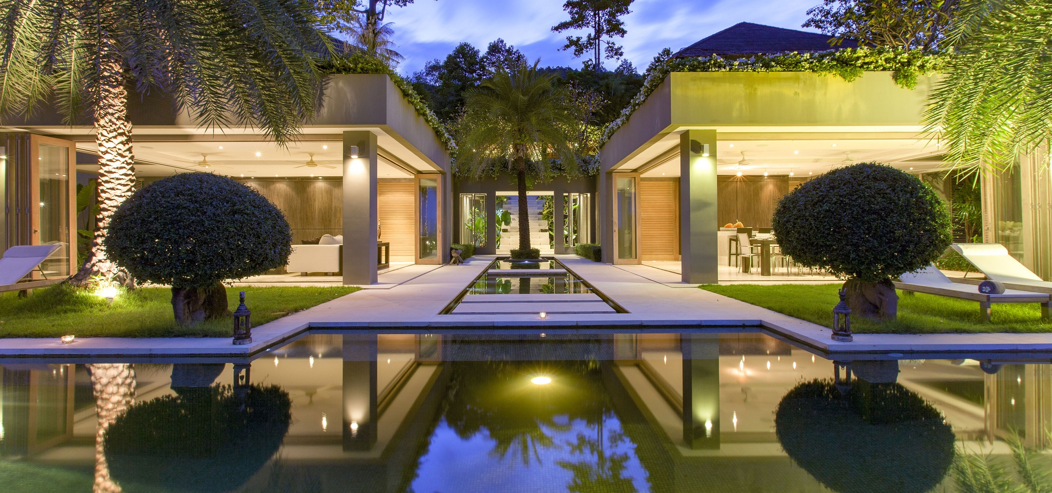 SangsuriVilla3 Villa at Night - Sangsuri Villa 3 - Samui - Thailand