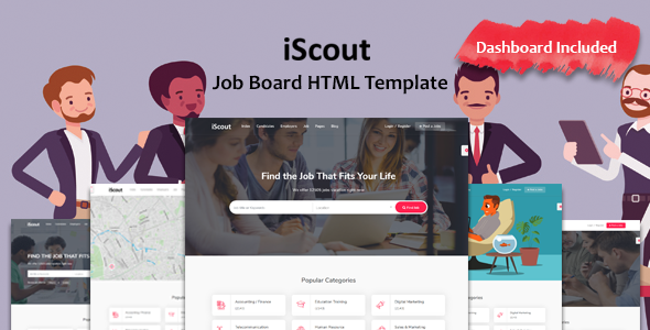 iScout - Job Board HTML Template