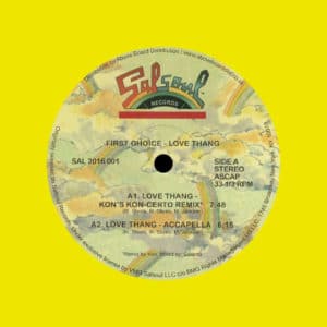 First Choice Love Thang (Kon Remix) Salsoul Records 12", Reissue, Yellow Vinyl