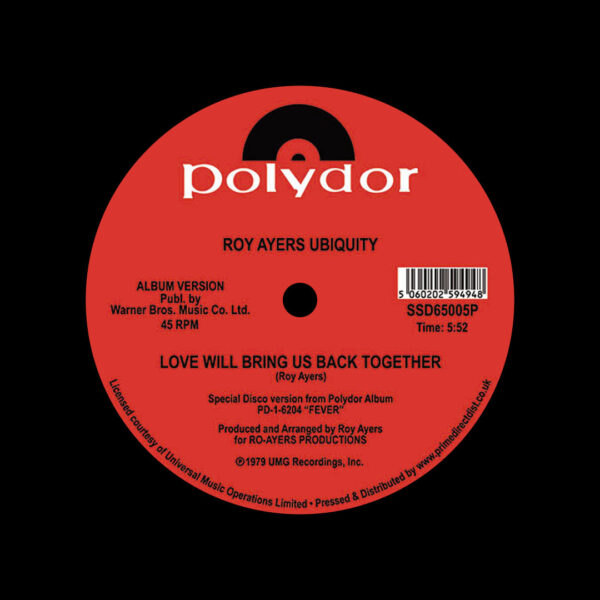 Roy Ayers Ubiquity / Running Away b/w Love Will Bring Us Back Together Roy Ayers Ubiquity / Running Away b/w Love Will Bring Us Back Together