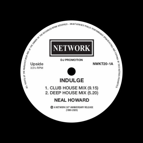Neal Howard Indulge / To Be Or Not To Be Network Records Reissue Vinyl