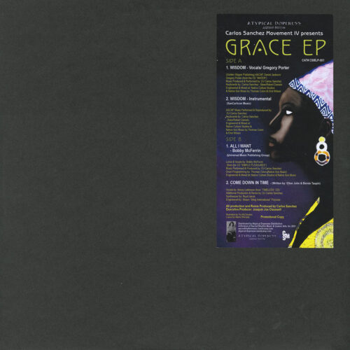Carlos Sanchez Movement IV Grace EP Sacred Rhythm Music 12" Vinyl