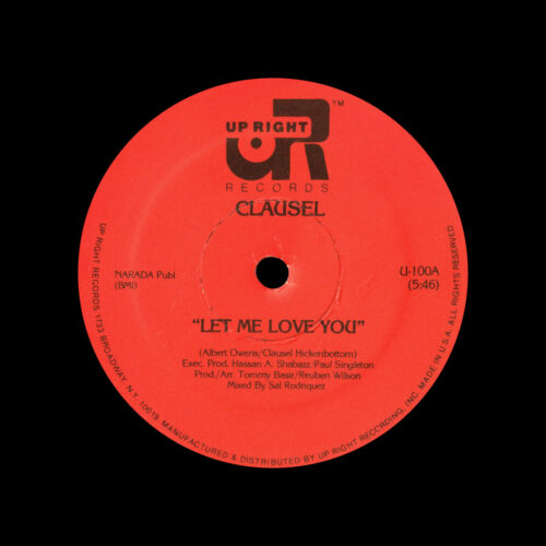 Clausel Let Me Love You Up Right Records Original Vinyl