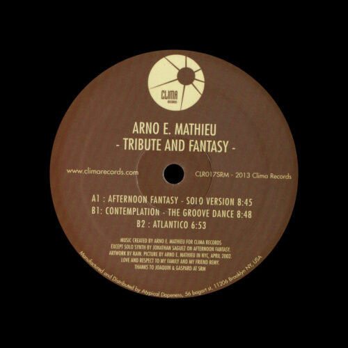 Arno E Mathieu Tribute And Fantasy Sacred Rhythm Music 12" Vinyl