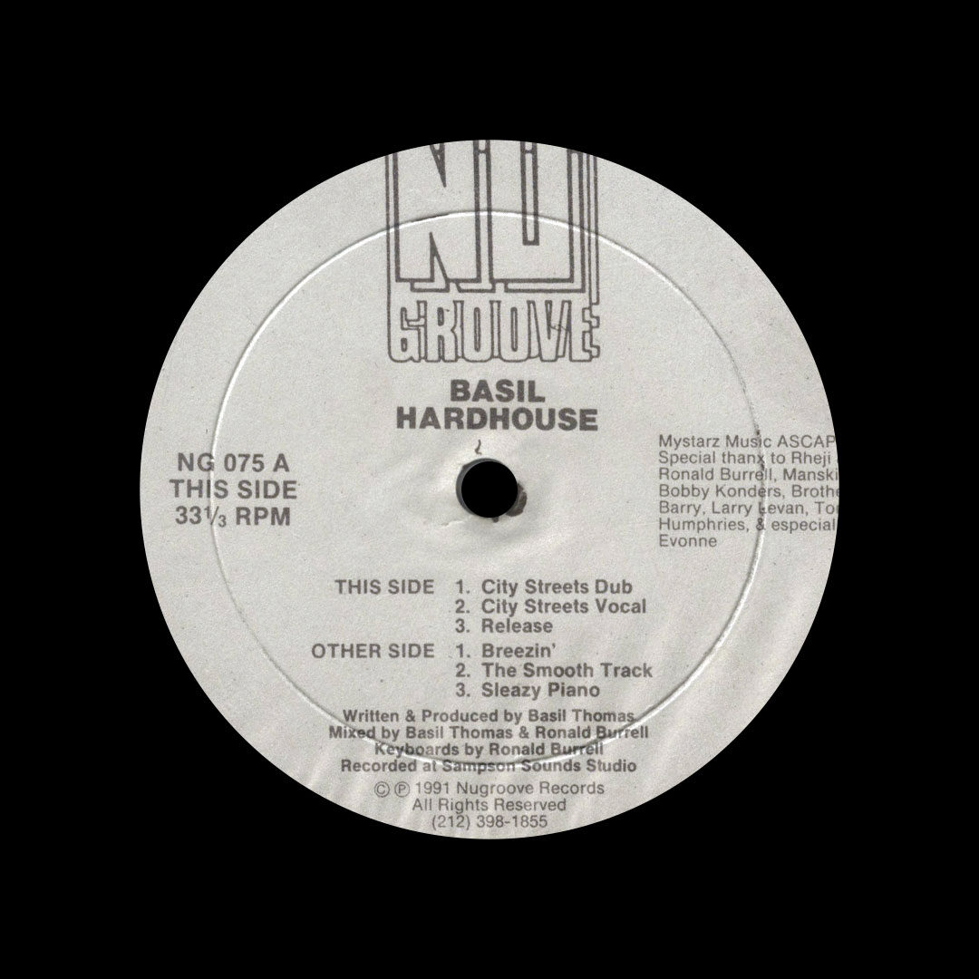 Basil Hardhaus City Streets Nu Groove Records 12" Vinyl