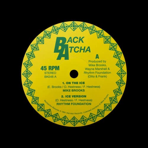 Mike Brooks On The Ice / Pay The Price Backatcha Records Reissue Vinyl