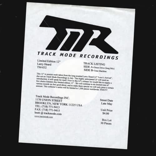Larry Heard Direct Drive / Time Machine Track Mode  Vinyl