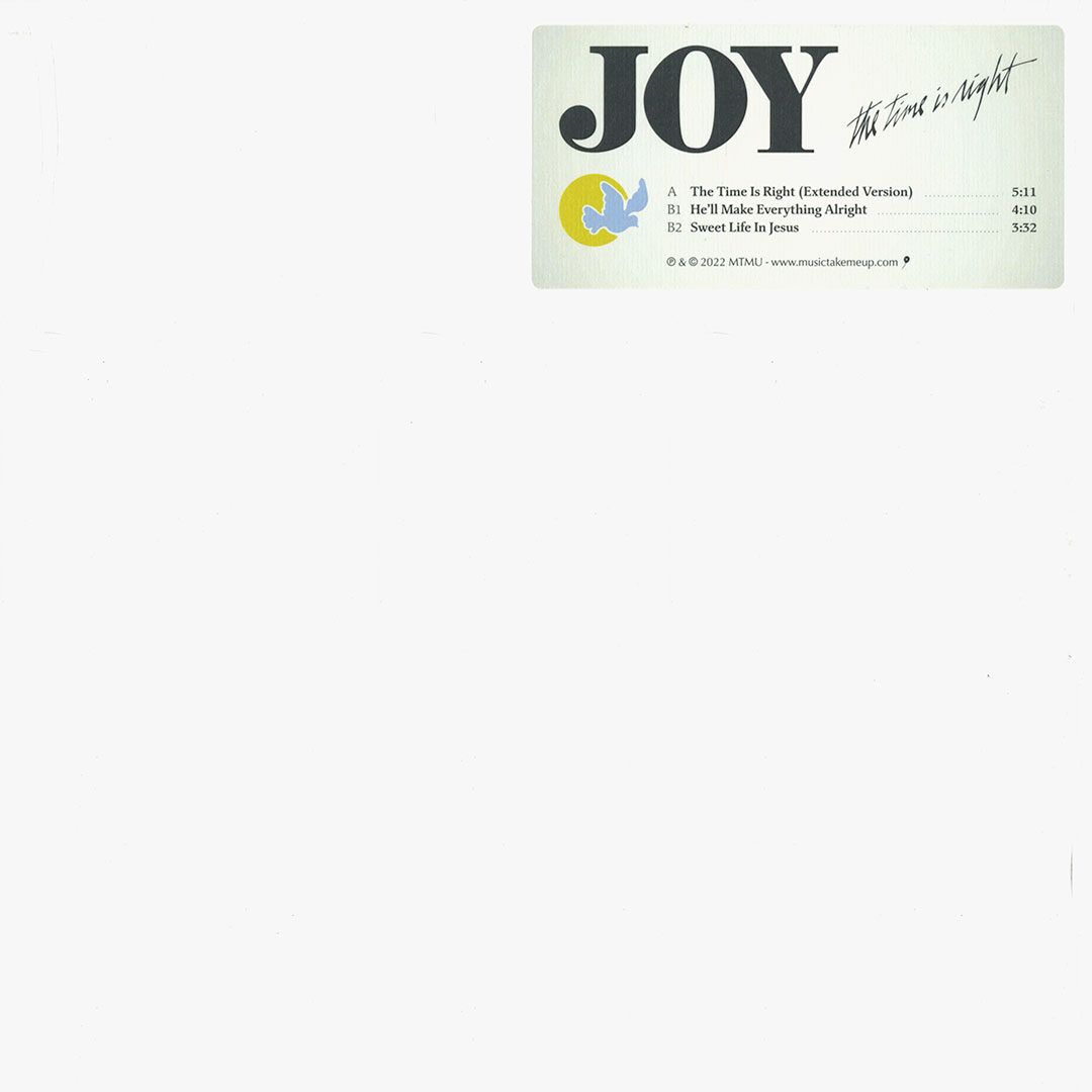Joy The Time Is Right 12 Music Take Me Up 12", Reissue Vinyl