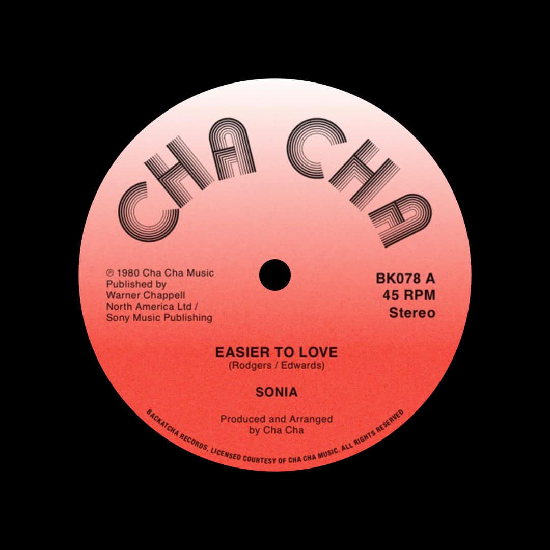 Sonia Easier To Love Backatcha Records 12", Reissue Vinyl