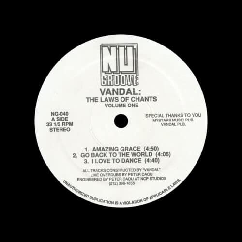 Vandal The Laws Of Chants Nu Groove Records 12" Vinyl
