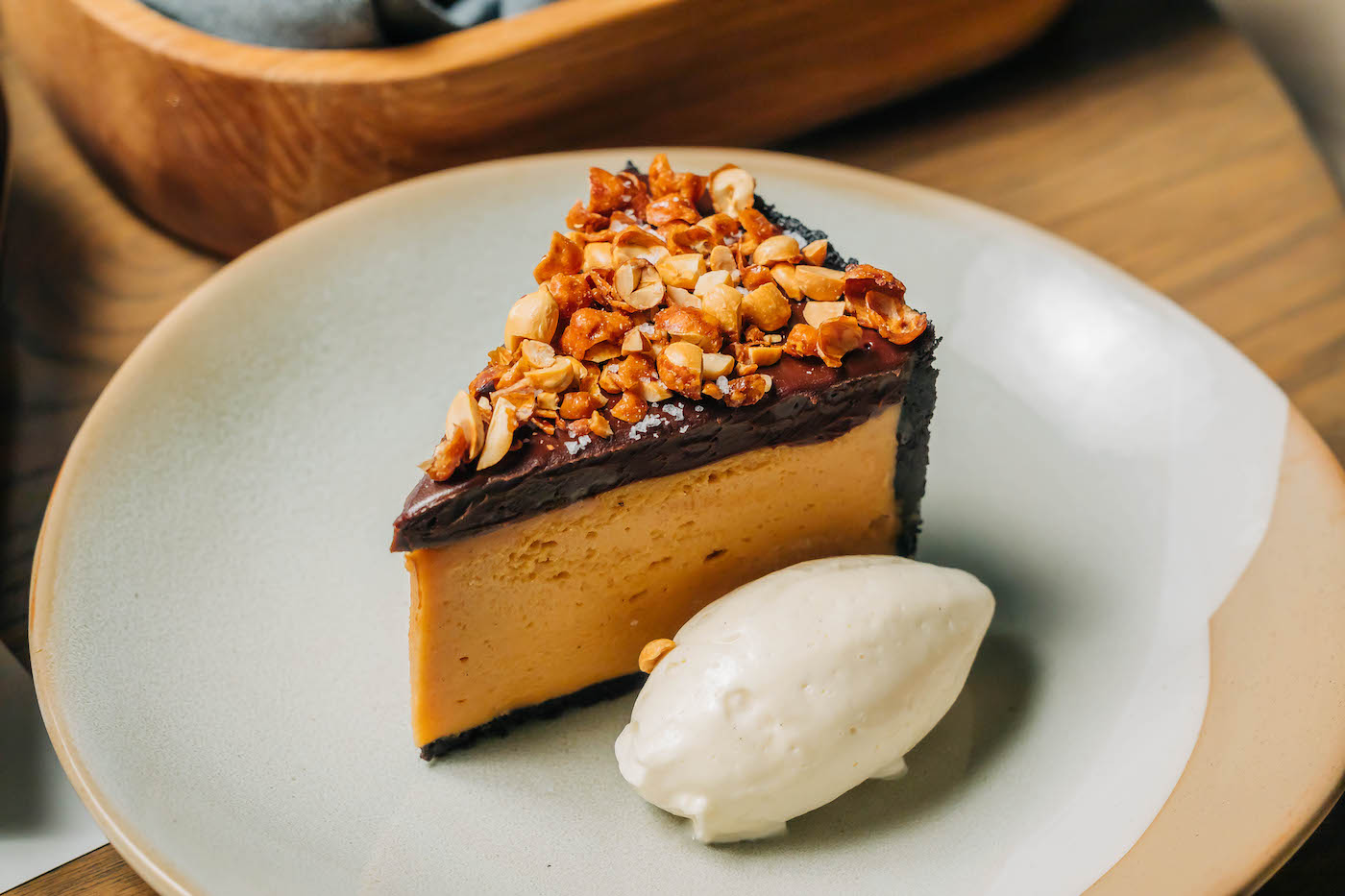The Oakville Peanutbutter Pie with chantilly cream, available on Christmas Eve