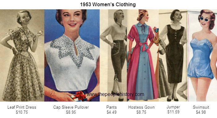 1950s California 1953-womens-clothing