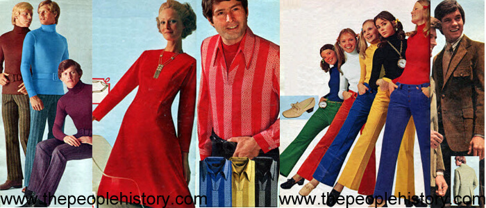 Fashion Clothing Examples From 1971 including  