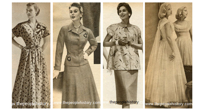What did people typically wear in the 1950s?