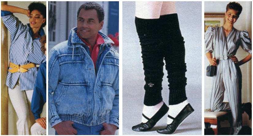 casual 1980s fashion