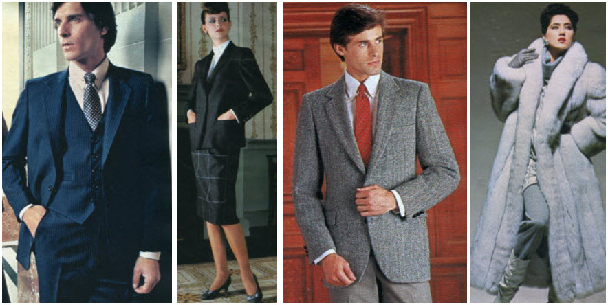 80s men's business attire