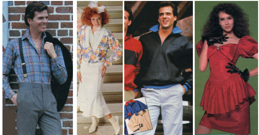 Clothes And Men S And Ladies Fashions In The 1980 S Prices And