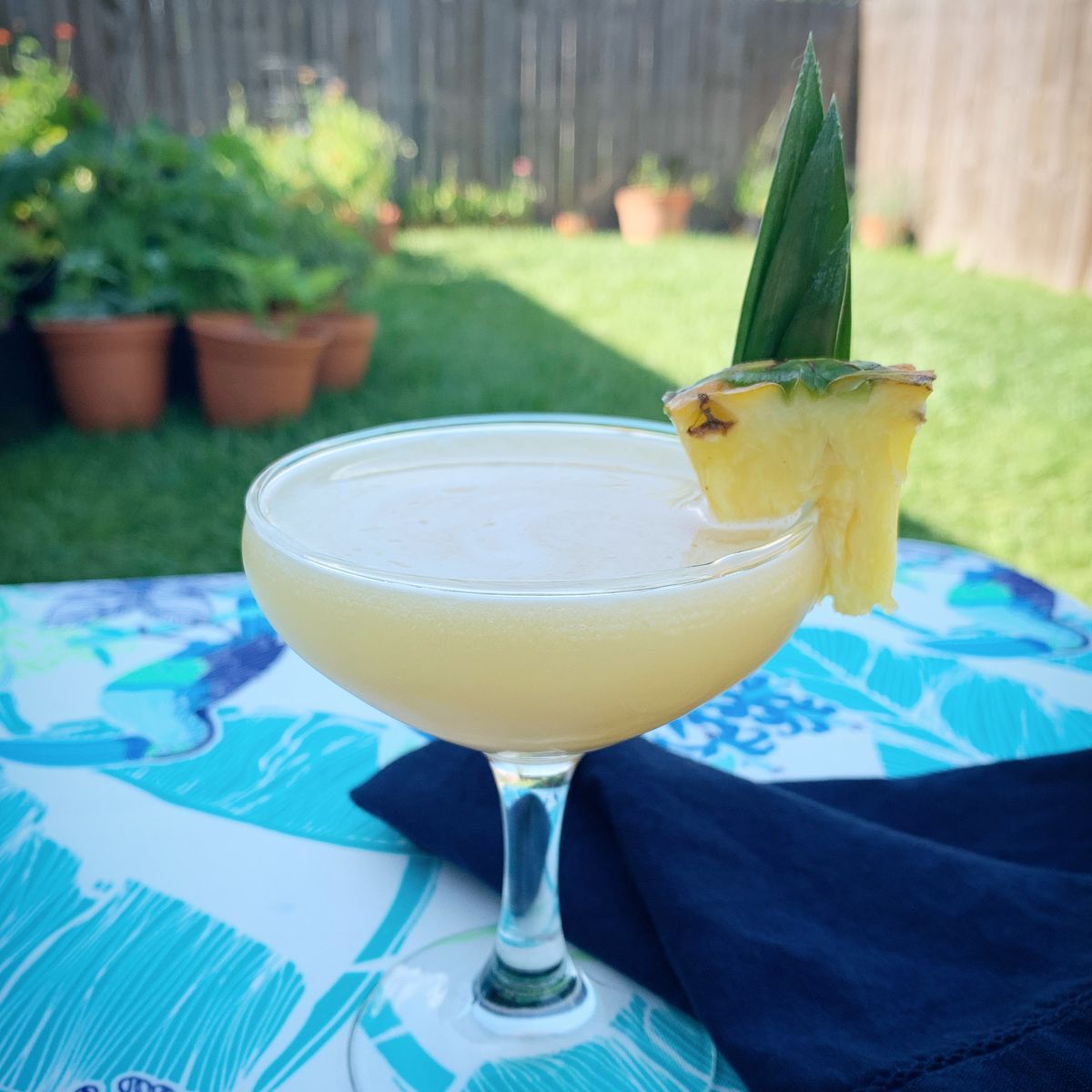 A classic pineapple daiquiri amped up with lots of pineapple flavors! 