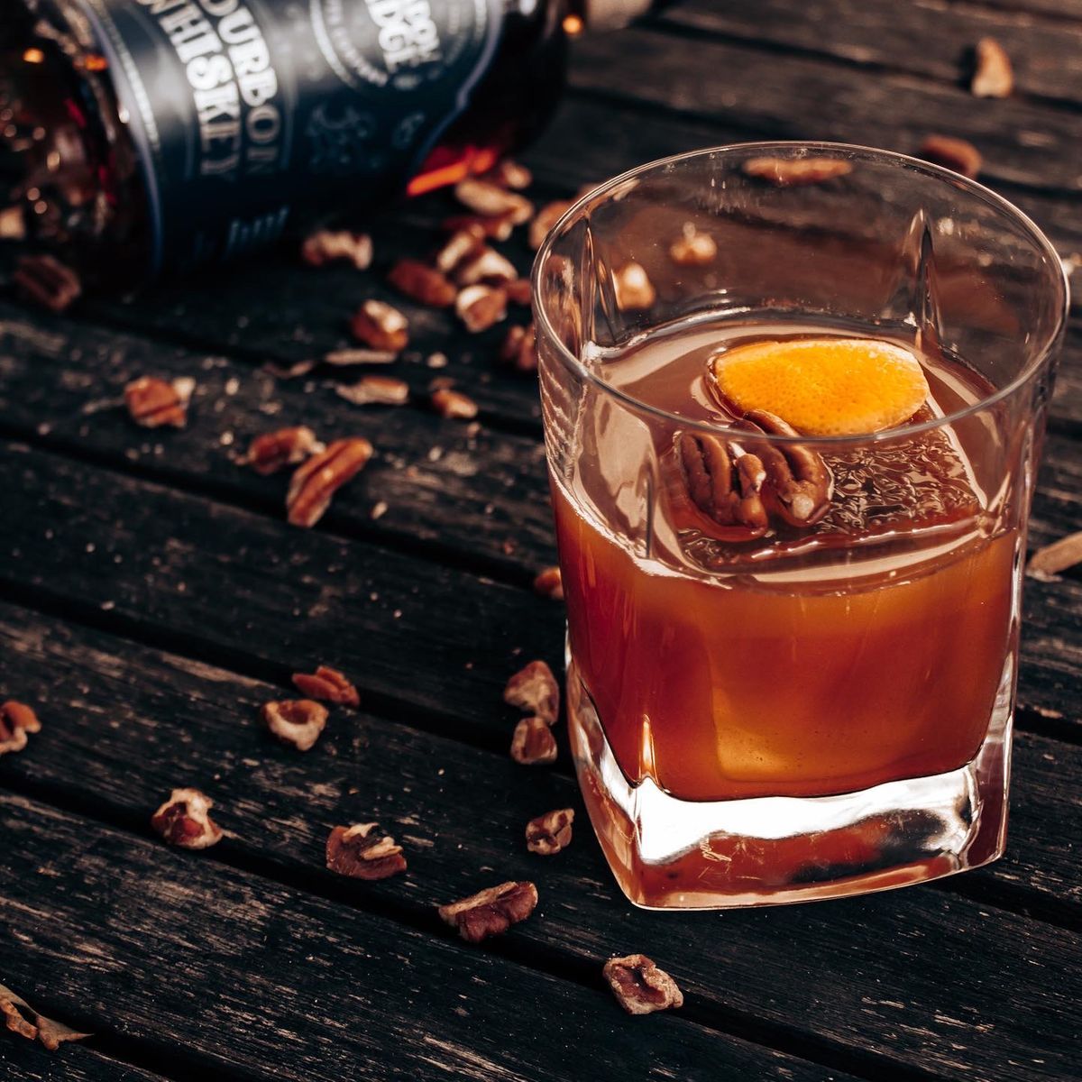 What is your go to bourbon for an old fashioned?

Nothing says holiday season like toasted nuts - so here’s some in a drink!