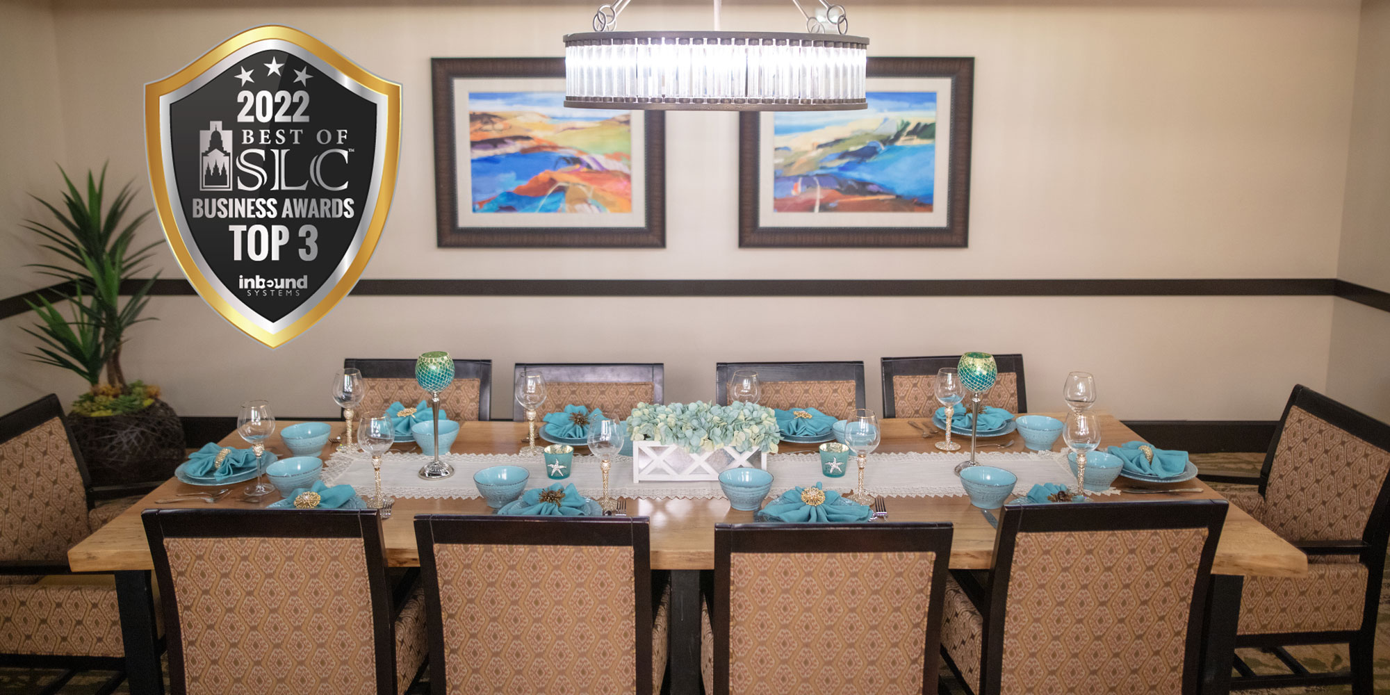 dining room image with 2022 Best of SLC Business Award