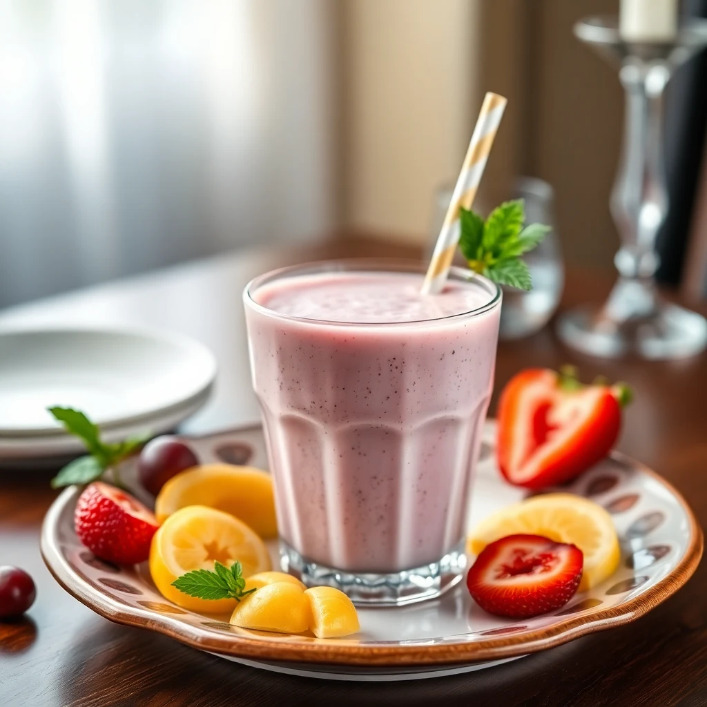 Buzlu Çilek Smoothie