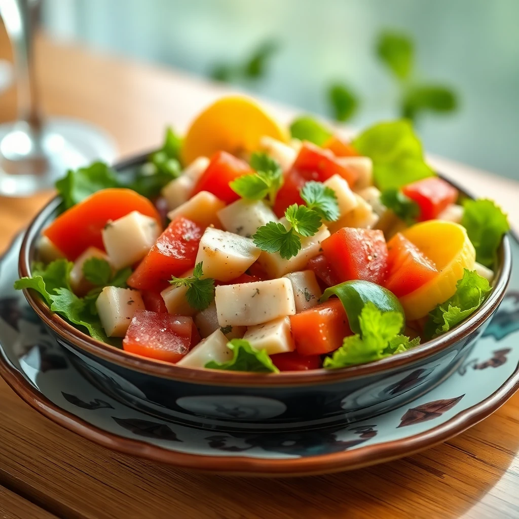 Sebzeli Renkli Salata
