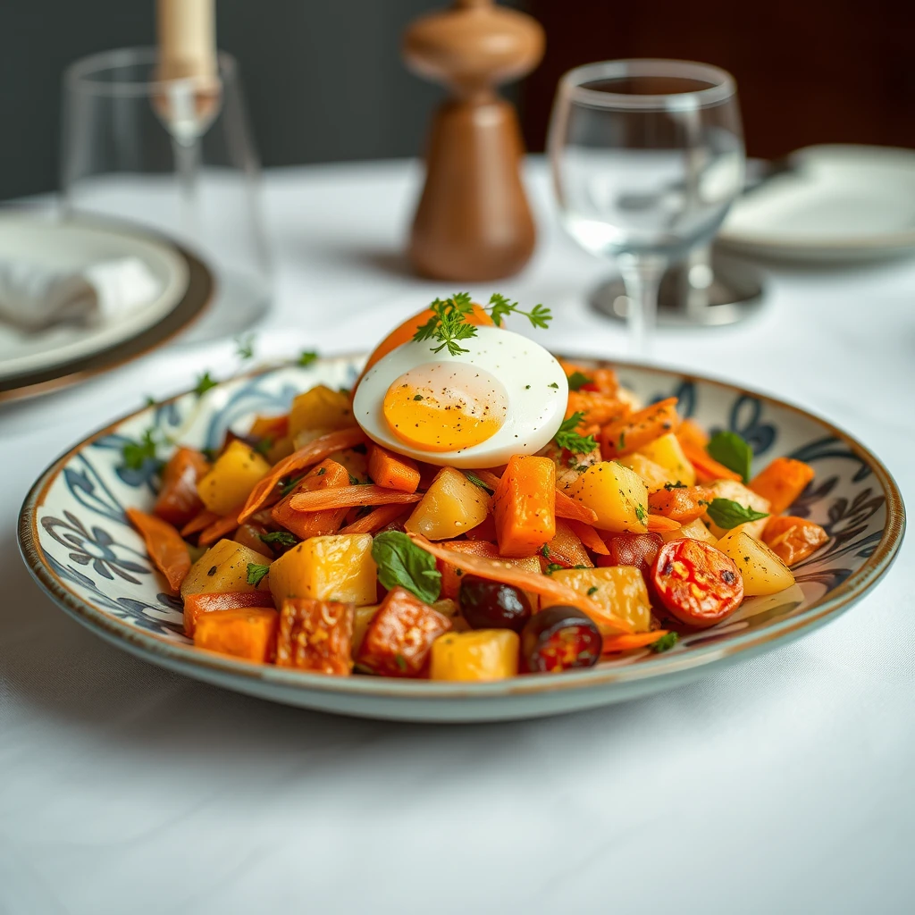 Baharatlı Patates ve Havuçlu Salata