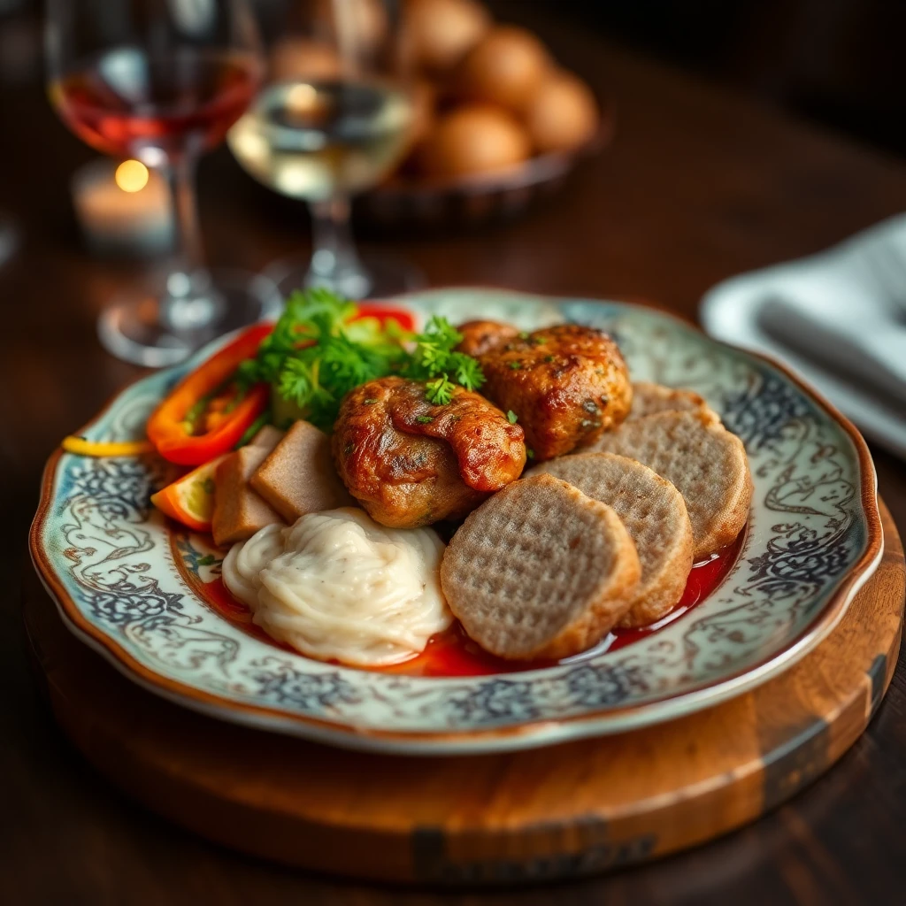 Tuzlu Yumurta Sarısı ve Dana Kıymalı Köfte