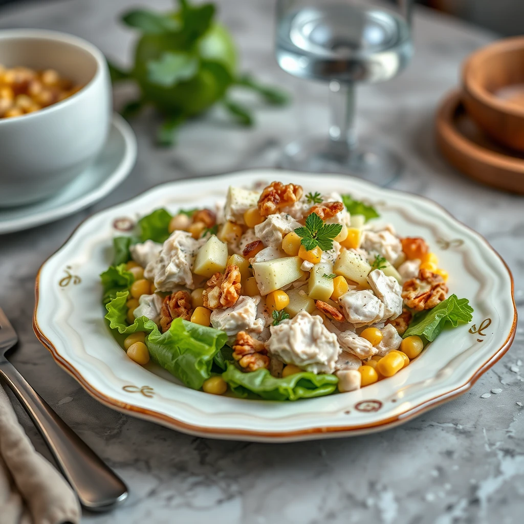 Mayonezli Tavuk Salatası