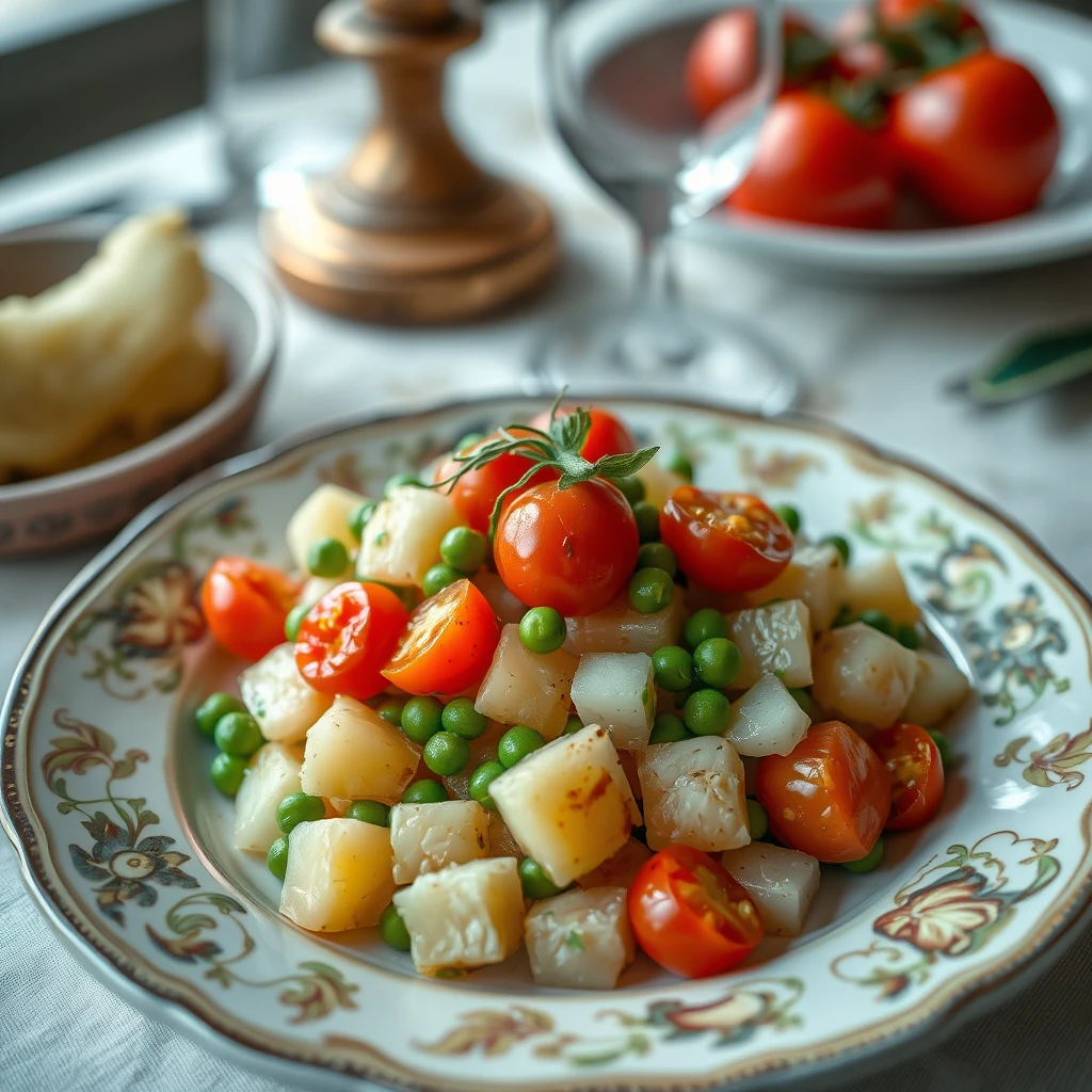 Sebzeli Patates Salatası
