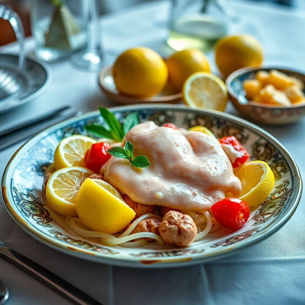 Limonlu Ballı Krema Soslu Tavuk