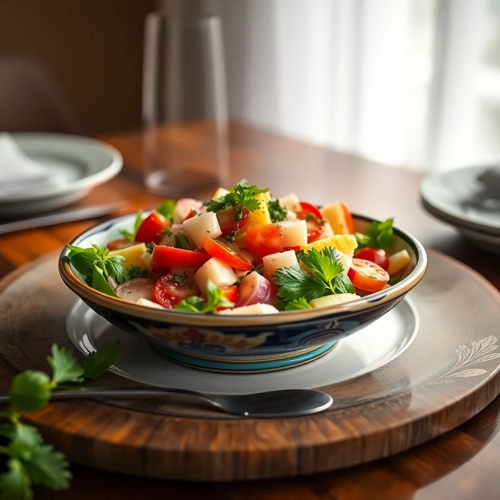 Sebzeli Mor Lahana Salatası