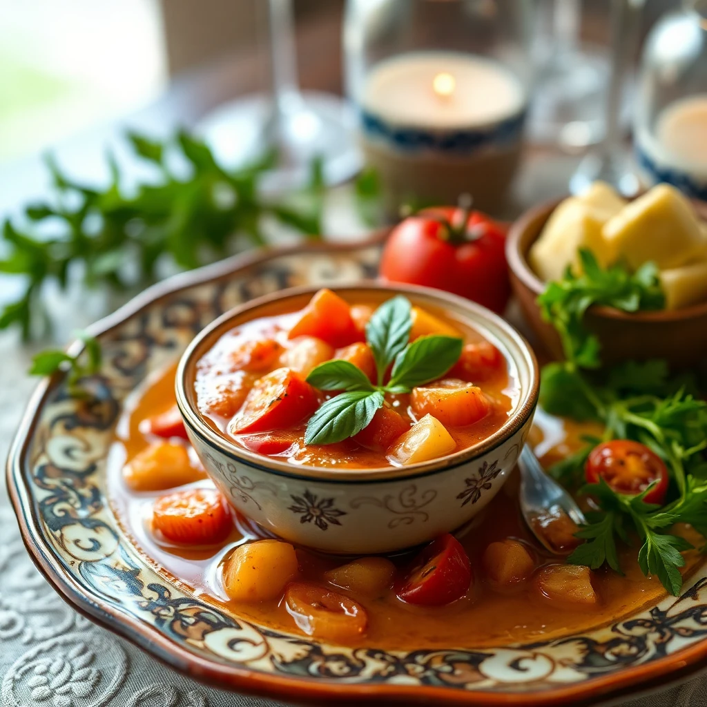 Kırmızı Mercimekli Domates Çorbası