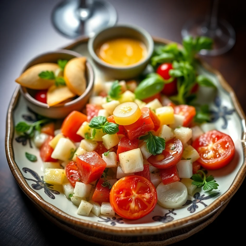 Kuru Domatesli Mor Lahana Salatası ve Limonlu Pirinç Pilavı